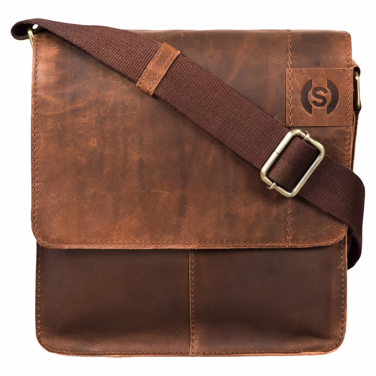 "Mircos" Bolso de Hombro de Cuero para iPad 9.7" Tablet con Estilo