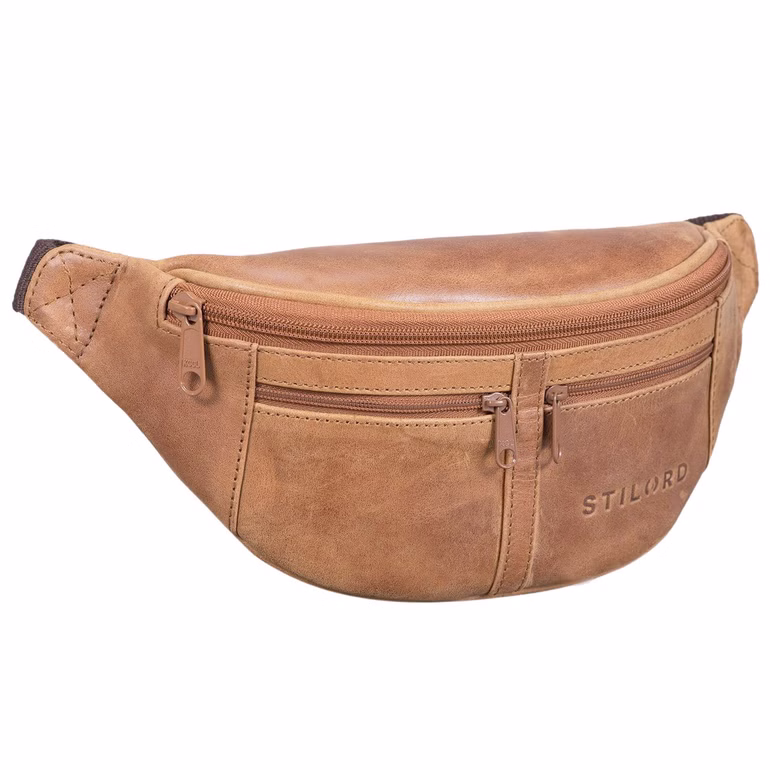 "Echo" Riñonera cuero vintage para fiestas