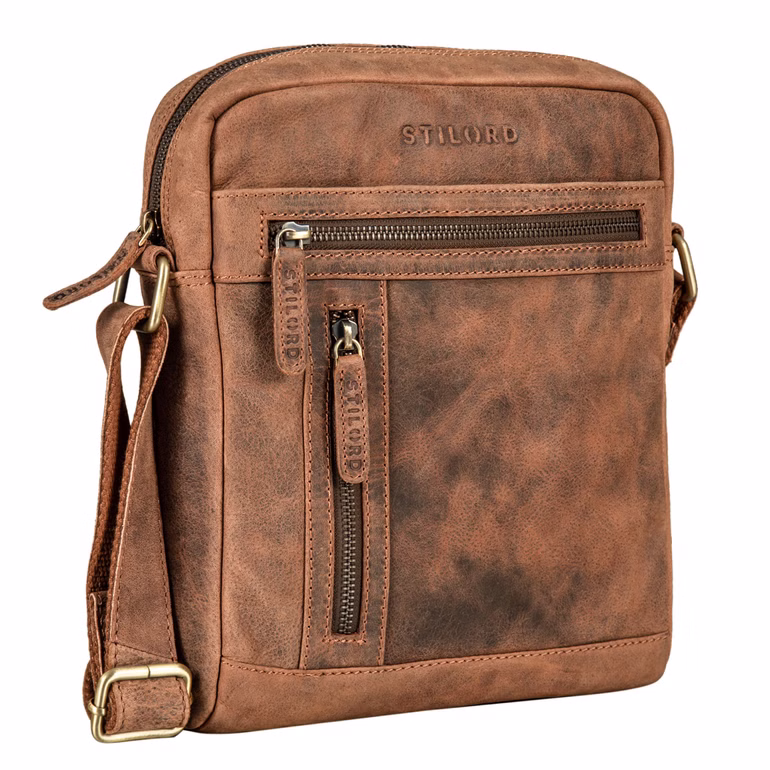 „Vince“ Bolsa De Cuero Para Hombre Pequeña Vintage Para 10,1“