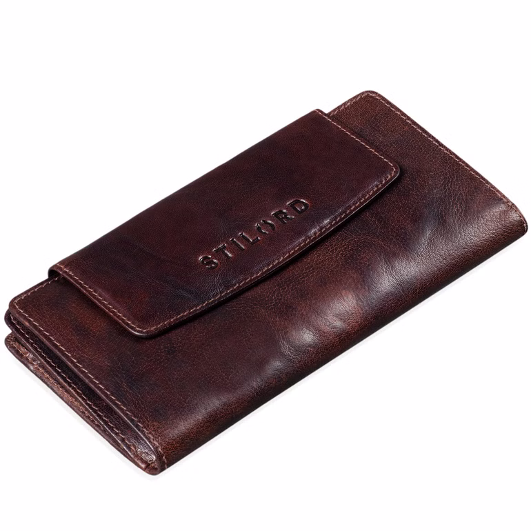 "Lorelai" Cartera De Mujer Grande Cuero Elegante Monedero Dama