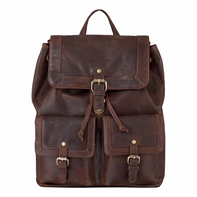 "Nora" Vintage Mochila Mujer Piel