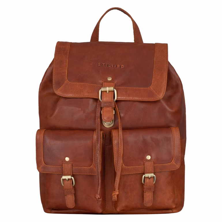 "Nora" Vintage Mochila Mujer Piel
