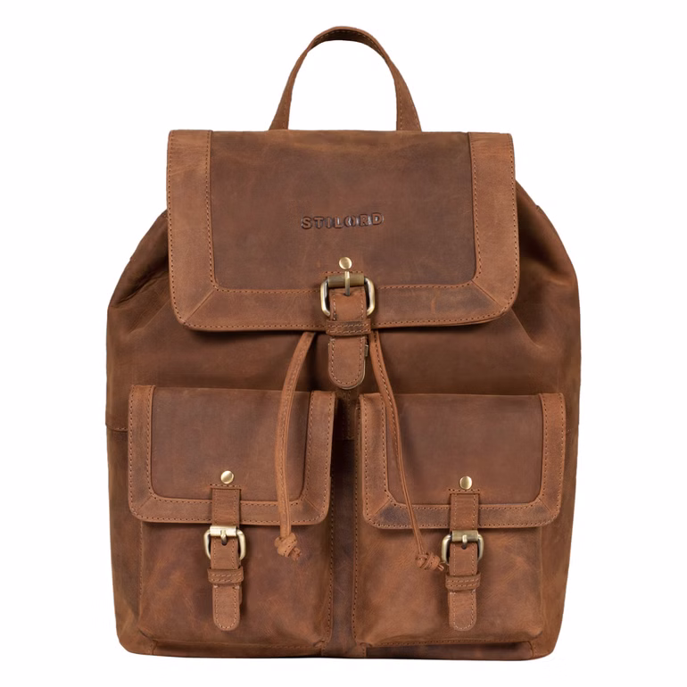 "Nora" Vintage Mochila Mujer Piel
