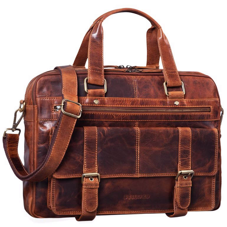 "Alvaro" Vintage Bolso de Negocios