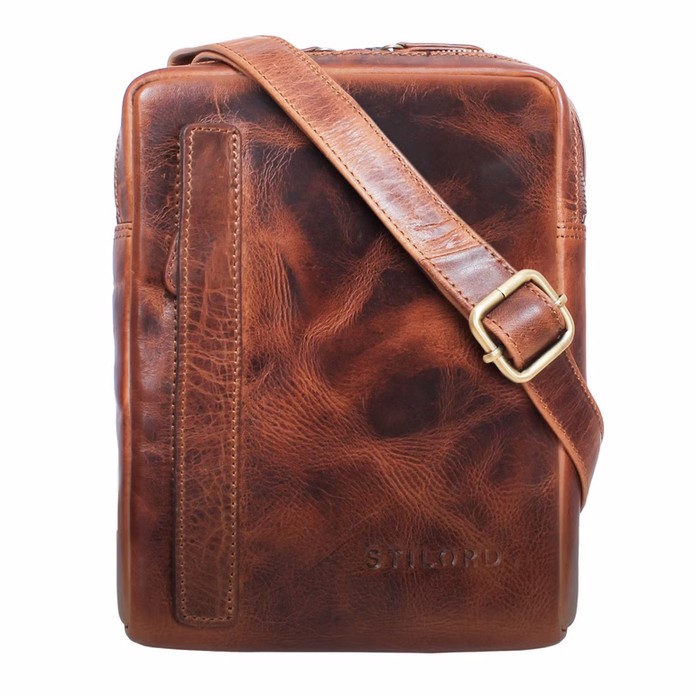 "John" Pequeña Bolsa de Cuero para Hombre Vintage para Tablet 8.4"