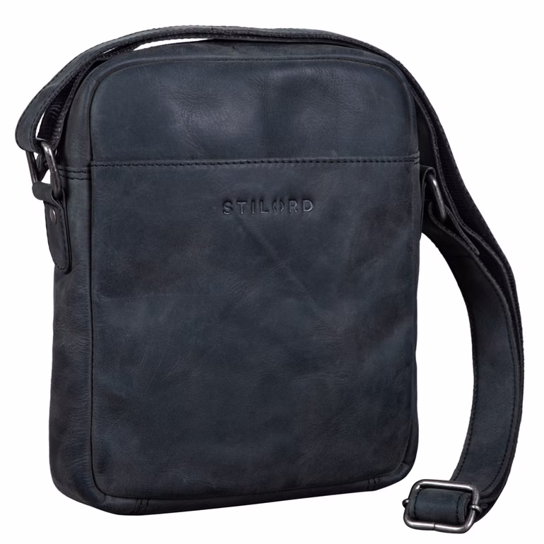 "Nils" Bolsa Vintage de Cuero para Hombre y Mujer Pequeña para Tablet