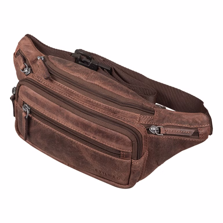 "Zion" Vintage Riñonera Cuero para Fiestas