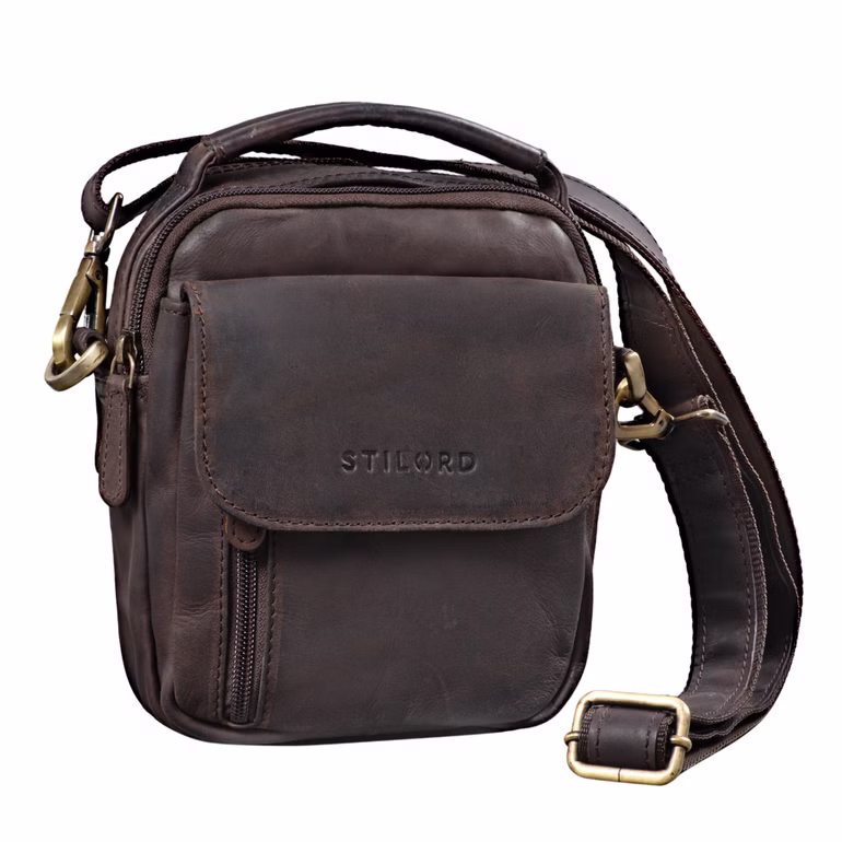 "Keith" Mini Bolso Hombre Piel
