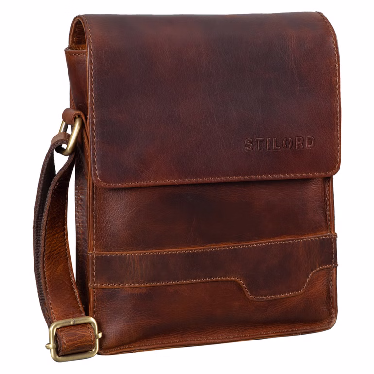 „Sven“ Bolso De Cuero Para Hombre Pequeño Hombro 8 Pulgadas