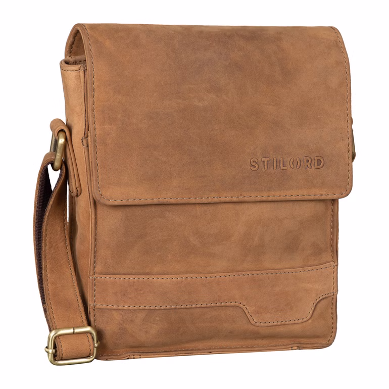 „Sven“ Bolso De Cuero Para Hombre Pequeño Hombro 8 Pulgadas