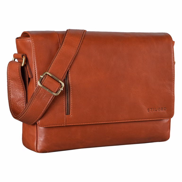 "Davis" Bolso Messenger de Cuero 13 Pulgadas