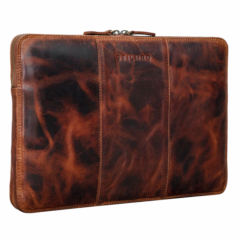 “Wilson” Maletín De Cuero Para Portátil 13.3" MacBook Estilo Vintage