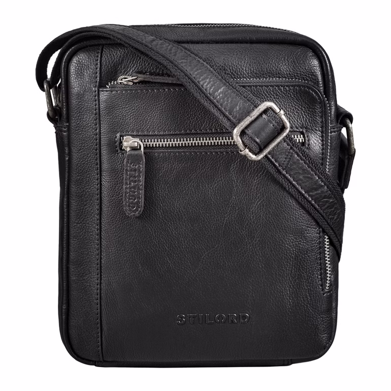 "Bruce" Bolsa Vintage de Cuero para Hombre Pequeña para Hombro