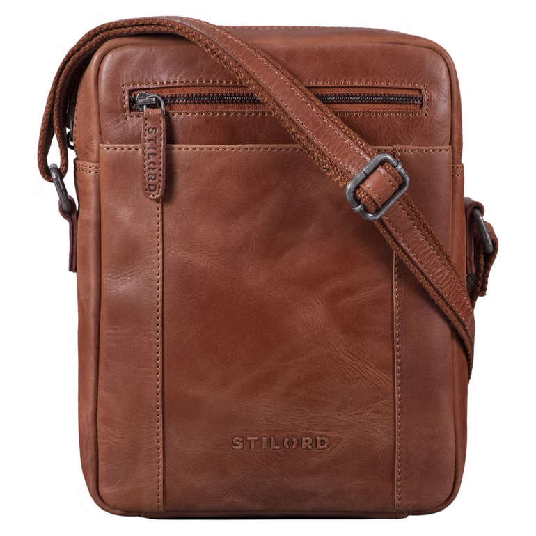 "Fox" Bolsa de Cuero para Hombre Vintage Messenger Pequeña y Elegante