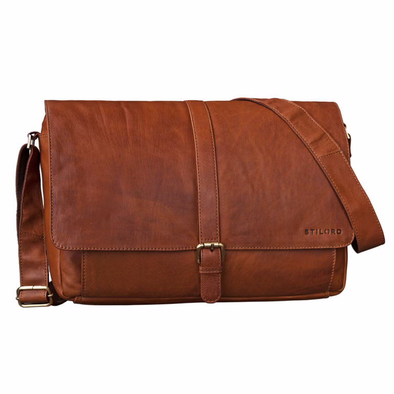 Segunda opción "Sascha" Bolso bandolera piel vintage