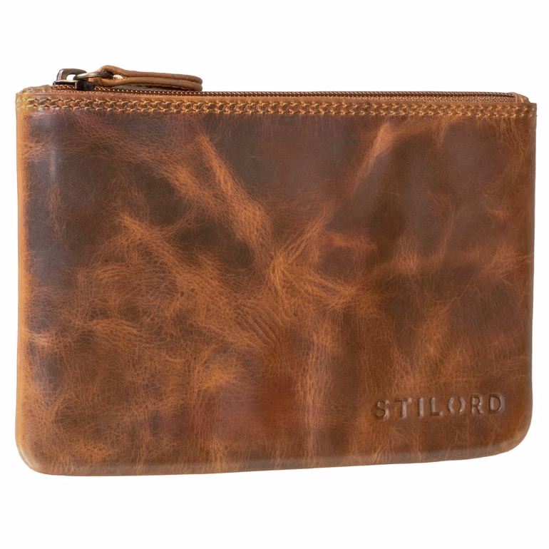 „Barry“ Estuche De Cuero Vintage Para Plumas Cosméticos Dinero Gafas