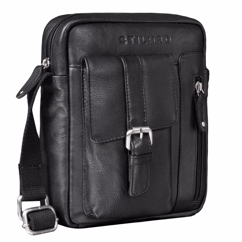 "Kendrick" Bolso de Cuero para Hombre Pequeño y Estiloso
