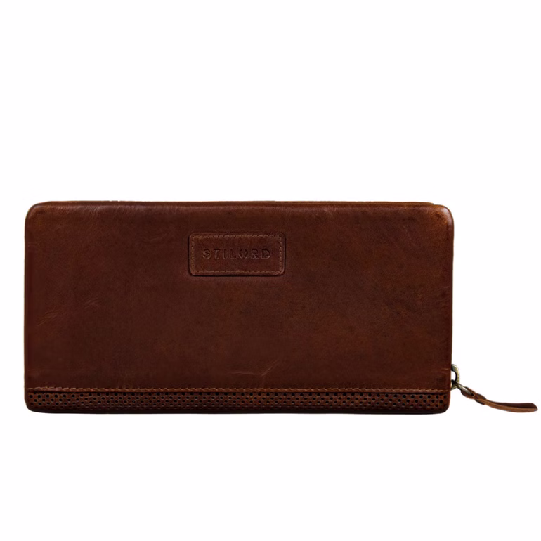 "Mina" Cartera Mujer Cuero Vintage con Protección RFID para Mujer