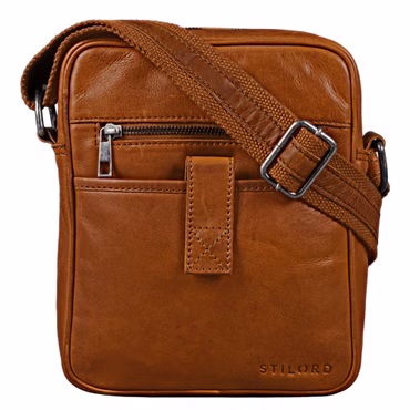 "Brent" Pequeño Messenger Bag de Cuero Crossbody para Hombre "Brent" Pequeño Messenger Bag de Cuero Crossbody para Hombre