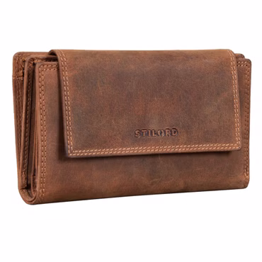 "Ira" Cartera Mujer Cuero Con Protección RFID Estilo Vintage Elegante