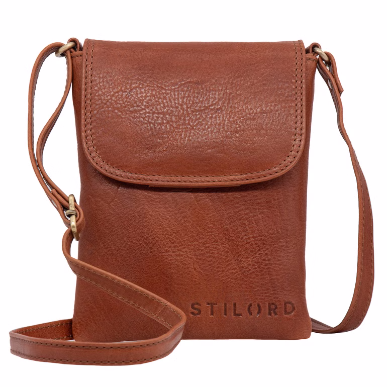 „Ellis“ Bolsa De Cuero Para Teléfono Bandolera Pequeña Bolsa Vintage