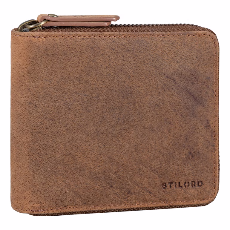 "Amy" Cartera Mujer Cuero Con Protección RFID Y NFC Vintage Look
