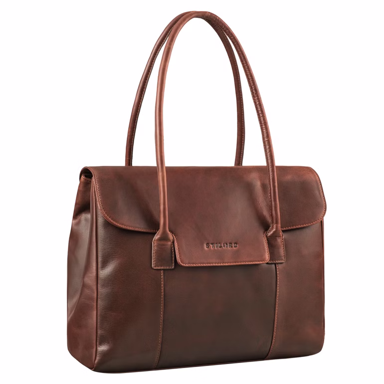 "Carrie" Gran Bolsa de Cuero Shopper para Mujeres Crossbody Bowling