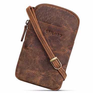 Loki Bolso De Cuero Vintage Para Móvil Ideal Para Viajes Y Festivales