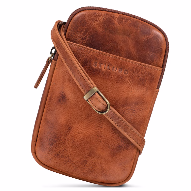 Loki Bolso De Cuero Vintage Para Móvil Ideal Para Viajes Y Festivales