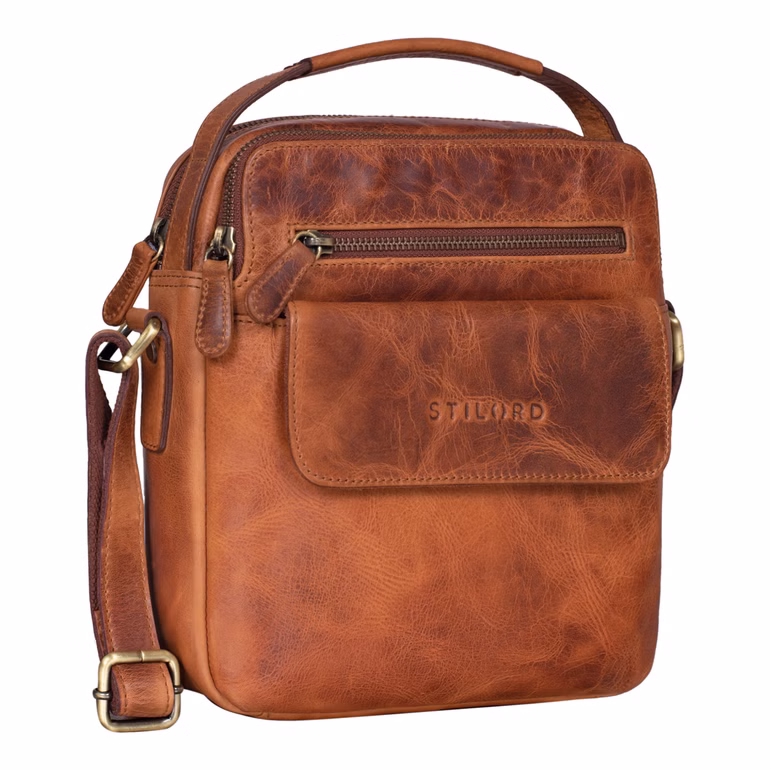"Mio" Bolso de Cuero para Hombre Pequeño Vintage Bolso de Hombro