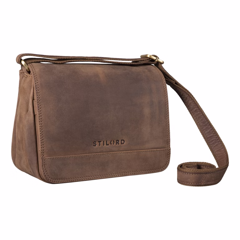 "Malou" Elegante Bolso de Mano Cuero