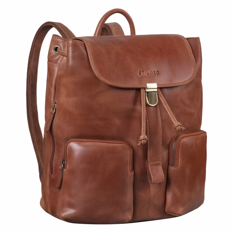 Mochila de cuero "Sidney" para mujeres 
