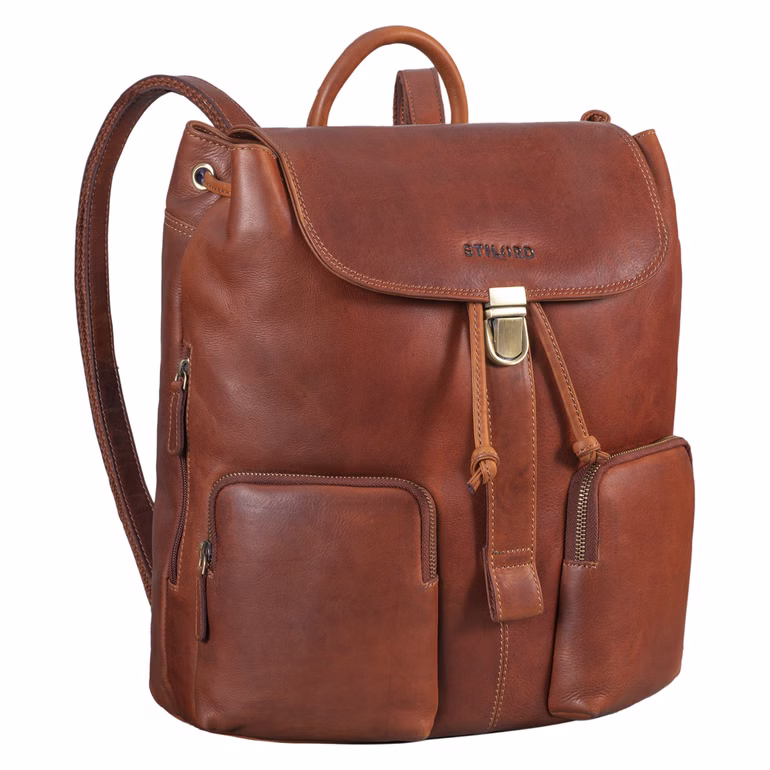 Mochila de cuero "Sidney" para mujeres 
