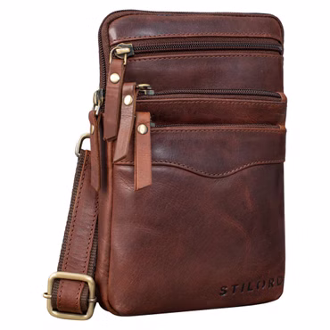 "Aria" Bolsa de Cuero para Pecho Pequeña y Multifuncional para Todos