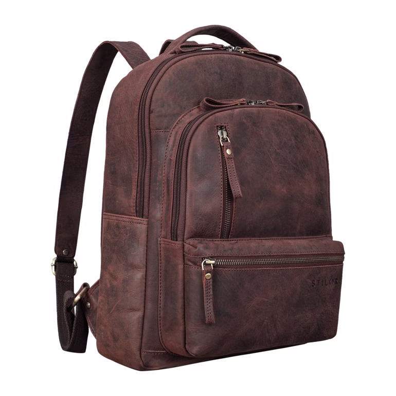 "Remy" Mochila Ordenador Cuero
