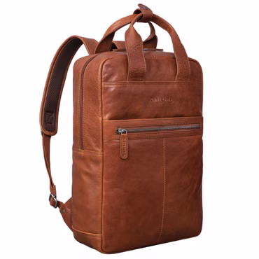"Bryn" Mochila para Portátil Grande Cuero