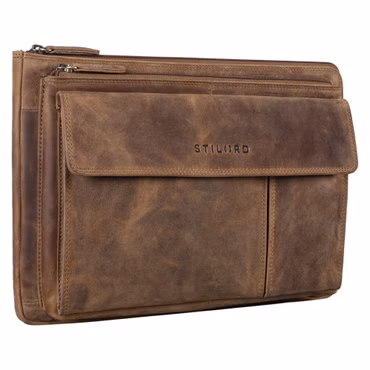 “Dalton” Cartera De Trabajo A4 De Cuero Maletín Para Conferencia 13.3"