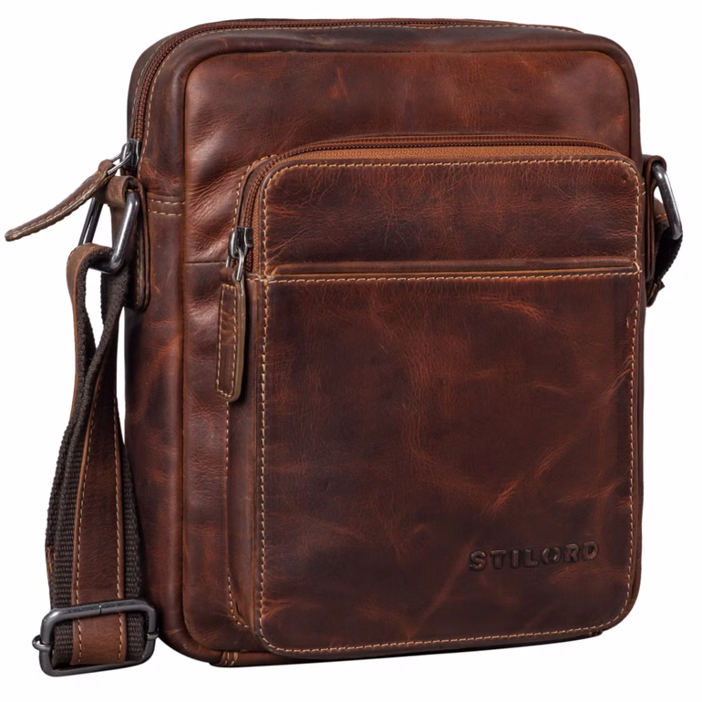 "Vittorio" Bolso De Cuero Hombre Pequeño Bandolera Masculina Diaria "Vittorio" Bolso De Cuero Hombre Pequeño Bandolera Masculina Diaria