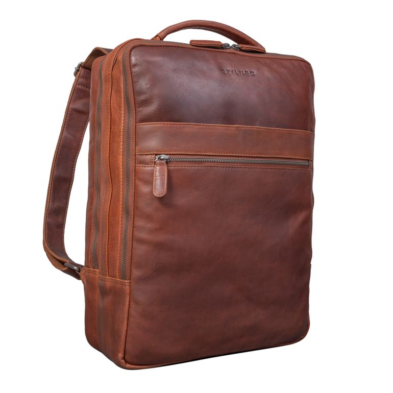 "Jason" Mochila Ordenador 17 Pulgadas de Cuero