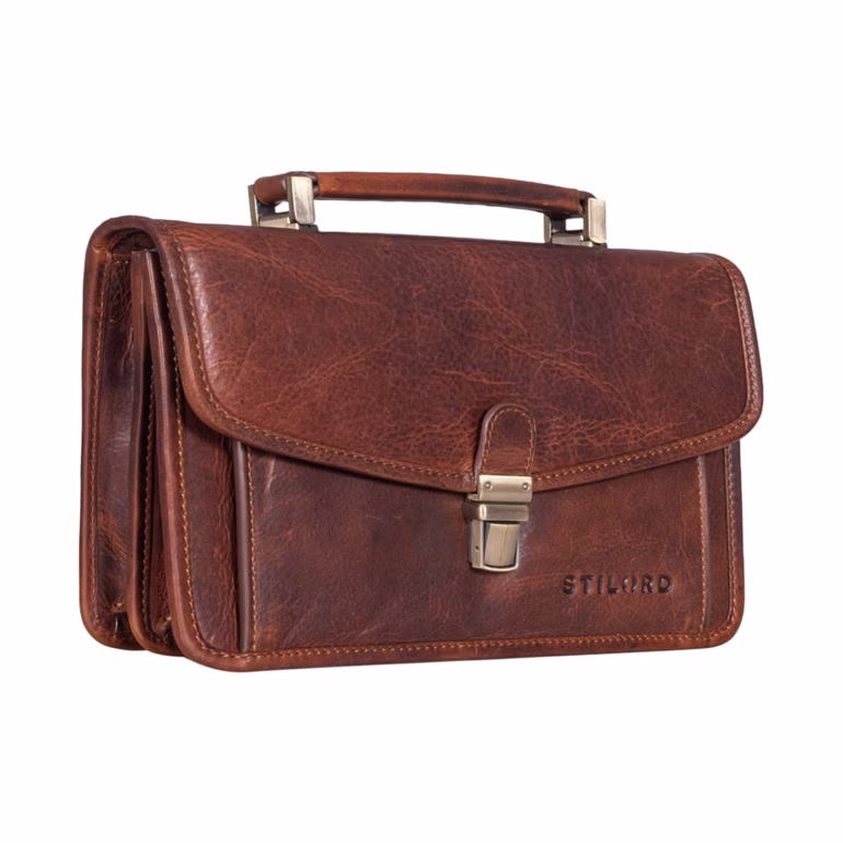 "Yael" Clutch Mujer Cuero Vintage Pequeño Mini Bolso de Mano