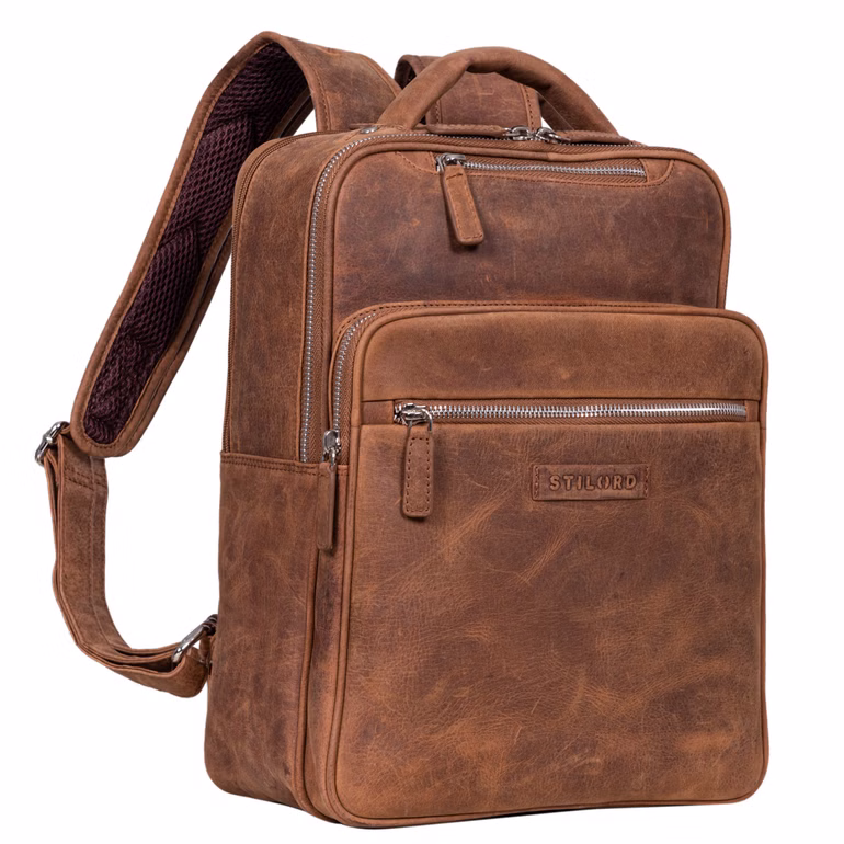 "Kaya" Mochila portátil cuero de 14 pulgadas