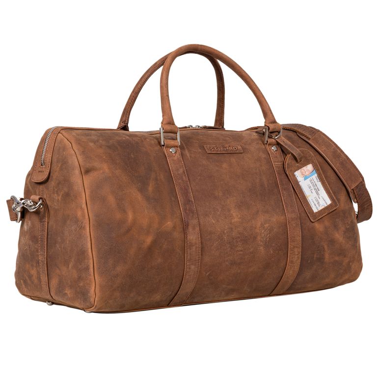 "Hércules" Bolsa de Viaje Grande Cuero Weekender