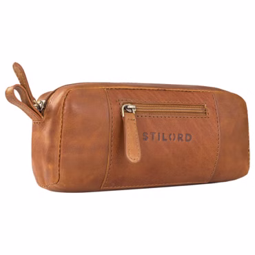 „Ted“ Estuche Pequeño De Cuero Vintage Porta Plumas Y Estuche Escolar