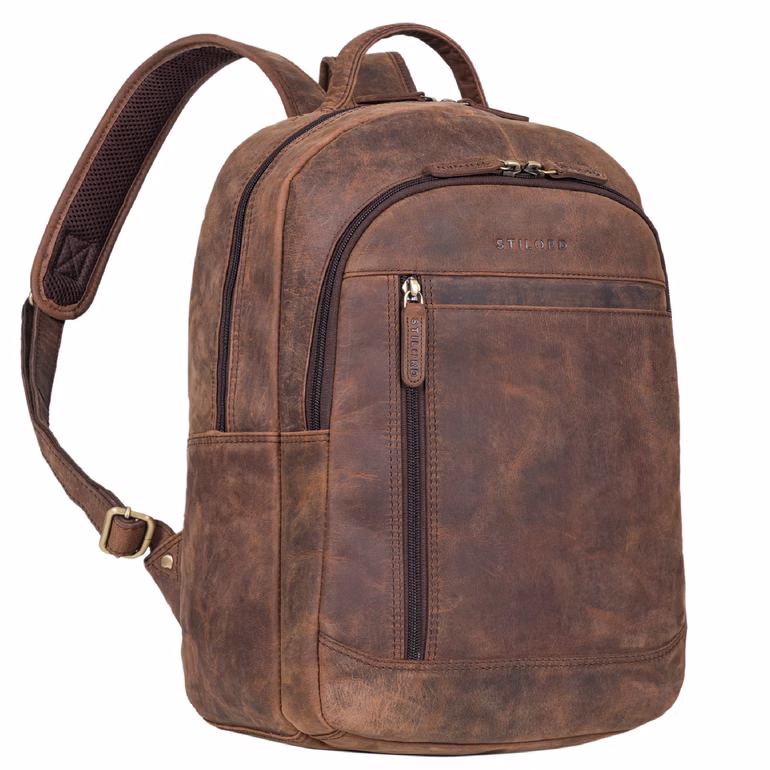 "Fred" Mochila de negocios cuero con estilo