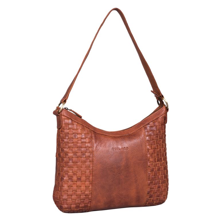 "Katharina" Elegante bolso de asa de piel