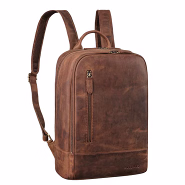 "Phillip" Mochila Cuero Artesanal mujer y caballero