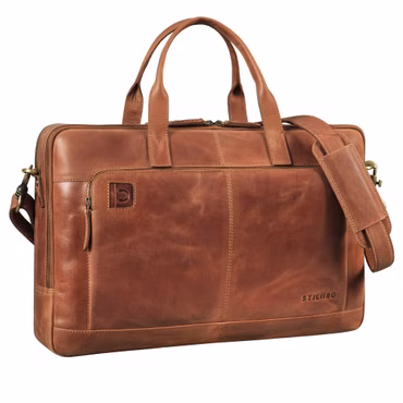 "Timothy" Bolsa Elegante De Cuero Para Laptop 15,6 - 17" Hombre