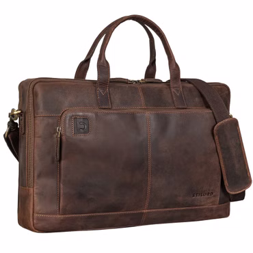 "Timothy" Bolsa Elegante De Cuero Para Laptop 15,6 - 17" Hombre