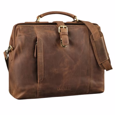 "Casey" Bolsa Vintage De Cuero Para Mujeres Hombres Maletín Médico