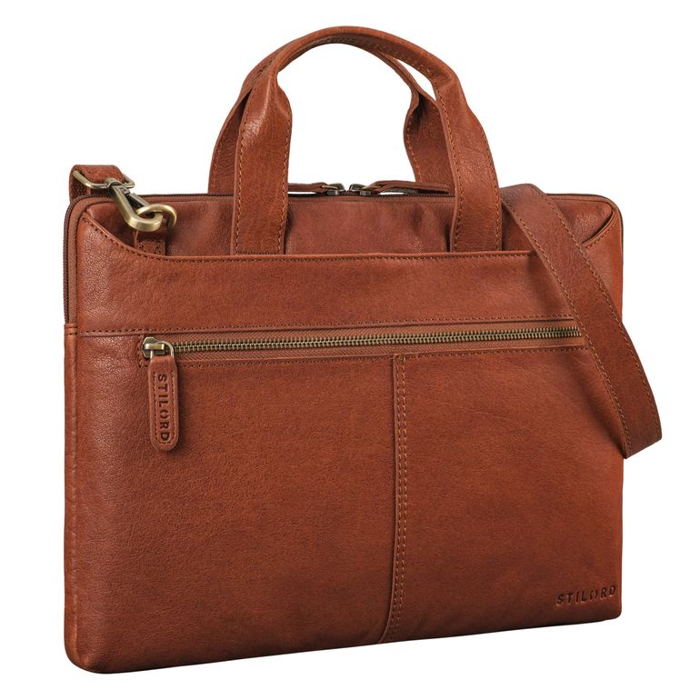 "Ross" Vintage Bolsa Portatil de Cuero 14 Pulgadas